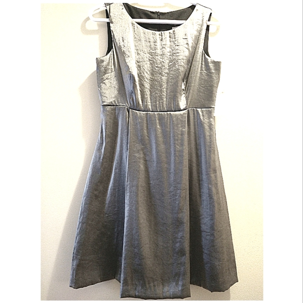 🆕NWT Esprit Silver Wedding Event Cocktail Dress Size 5/6